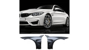 Bara fata neagra BMW Seria 3 F30 F31, bumper fata auto negru - AM-FNDBM0032