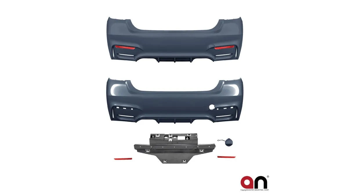 Bara spate BMW Seria 3 F30 cu difuzor integrat - AM-BUMBM0309