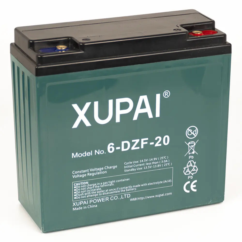 Cumpara Baterie semitractiune Deep Cycle Xupai 6-DZF-20, 12V 20Ah VRLA GEL pentru scutere si tricicluri electrice de la Mesterul Minune