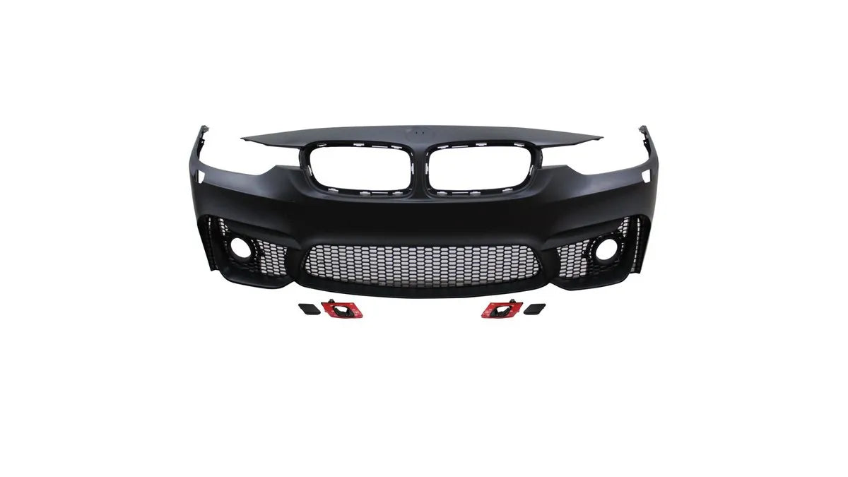 Bodykit exterior BMW Seria 3 F30, pachet tuning sport complet pentru bara fata, bara spate si pragur - AM-BDKBM0169
