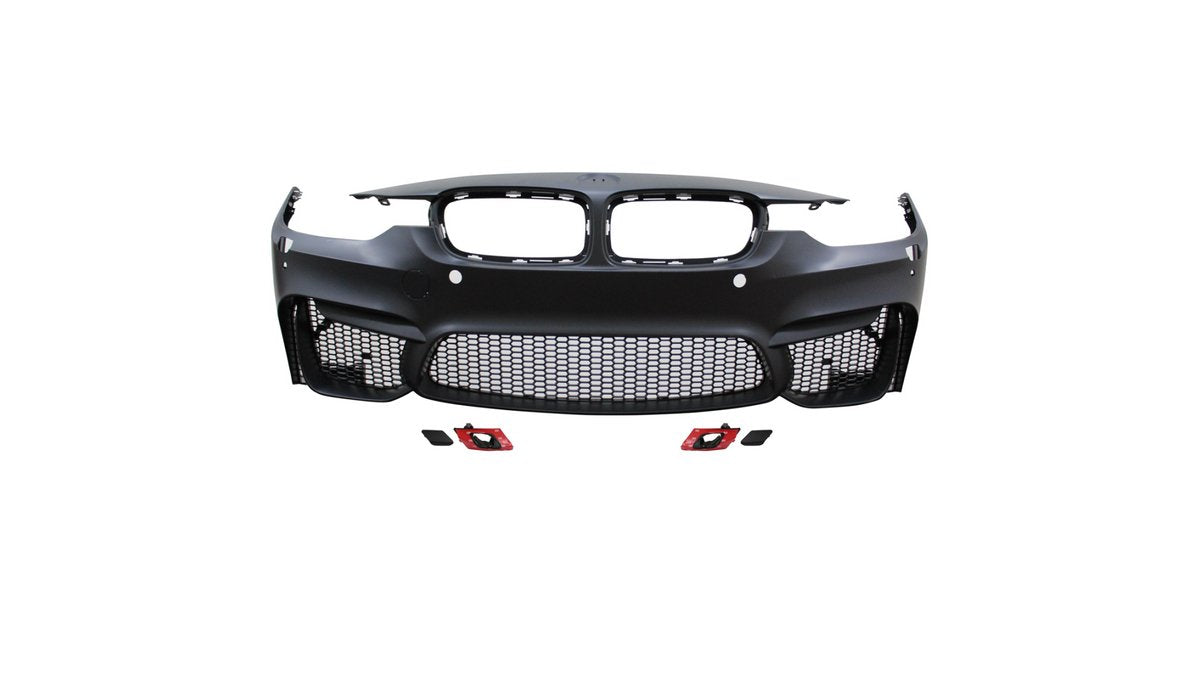Bodykit exterior BMW Seria 3 F30 tuning sport, pachet complet bara fata/spate si praguri - AM-BDKBM0170
