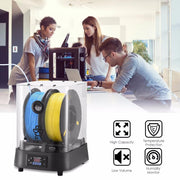 Uscator de filamente pentru imprimanta 3D, Eibos Cyclopes, 100 W, max 70℃, max 2 role 1kg