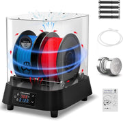 Uscator de filamente pentru imprimanta 3D, Eibos Cyclopes, 100 W, max 70℃, max 2 role 1kg