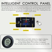 Uscator de filamente pentru imprimanta 3D, Eibos Cyclopes, 100 W, max 70℃, max 2 role 1kg