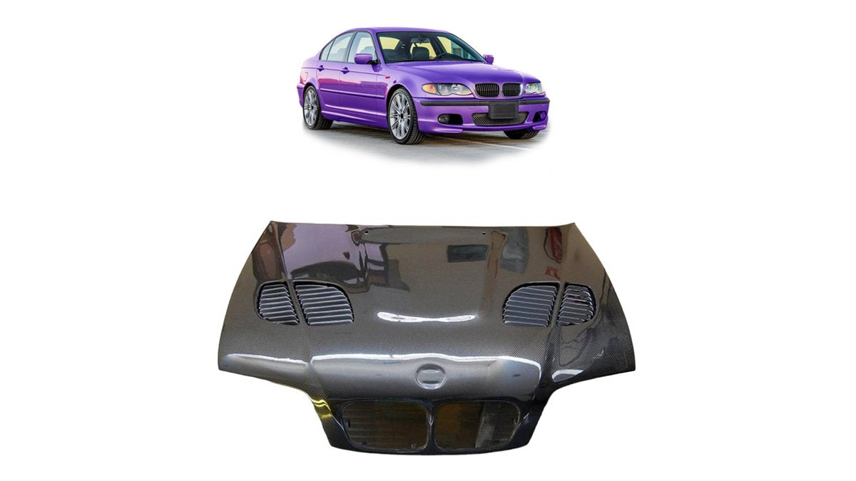 Capota BMW Seria 3 E46 Facelift cu Priza Aer Carbon - AM-HOOBM0003