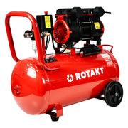 Cumpara Compresor Aer Cu 2 Cilindrii Fara ulei Rotakt ROCP-S50 Putere 2.0CP/1.5kW, Presiune 8 bar, Debit 220l/min, Capacitate 50l de la Mesterul Minune