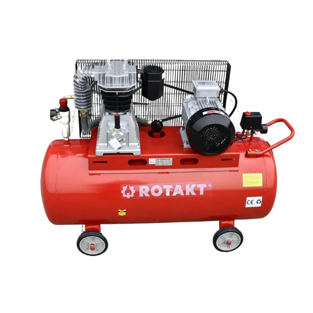 Cumpara Compresor Aer Industrial Trifazat Rotakt ROCP-200-10 200L, 4CP, 2 Cilindrii, Debit 480L/min, Presiune 10 Bar, Capacitate butelie 200L de la Mesterul Minune