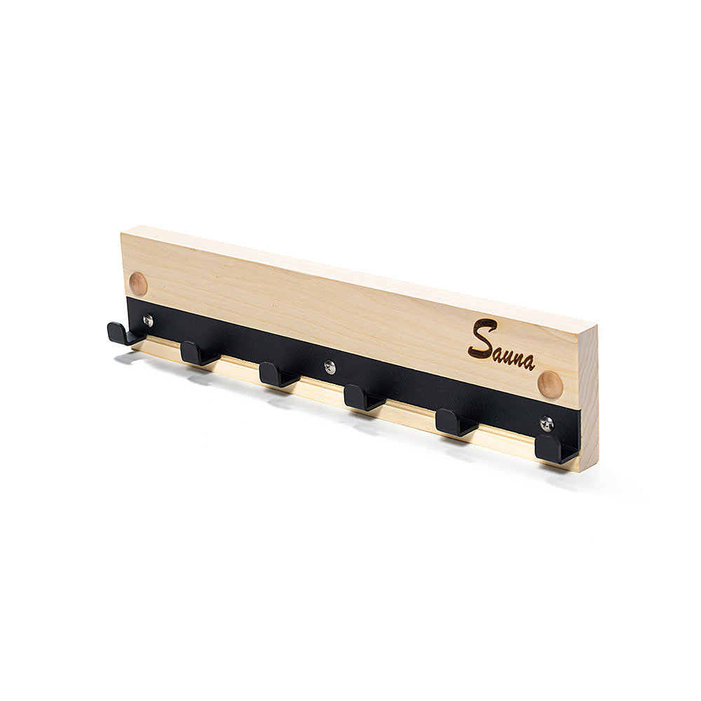Cuier sauna Waincris din plop tremurator si metal V-D015