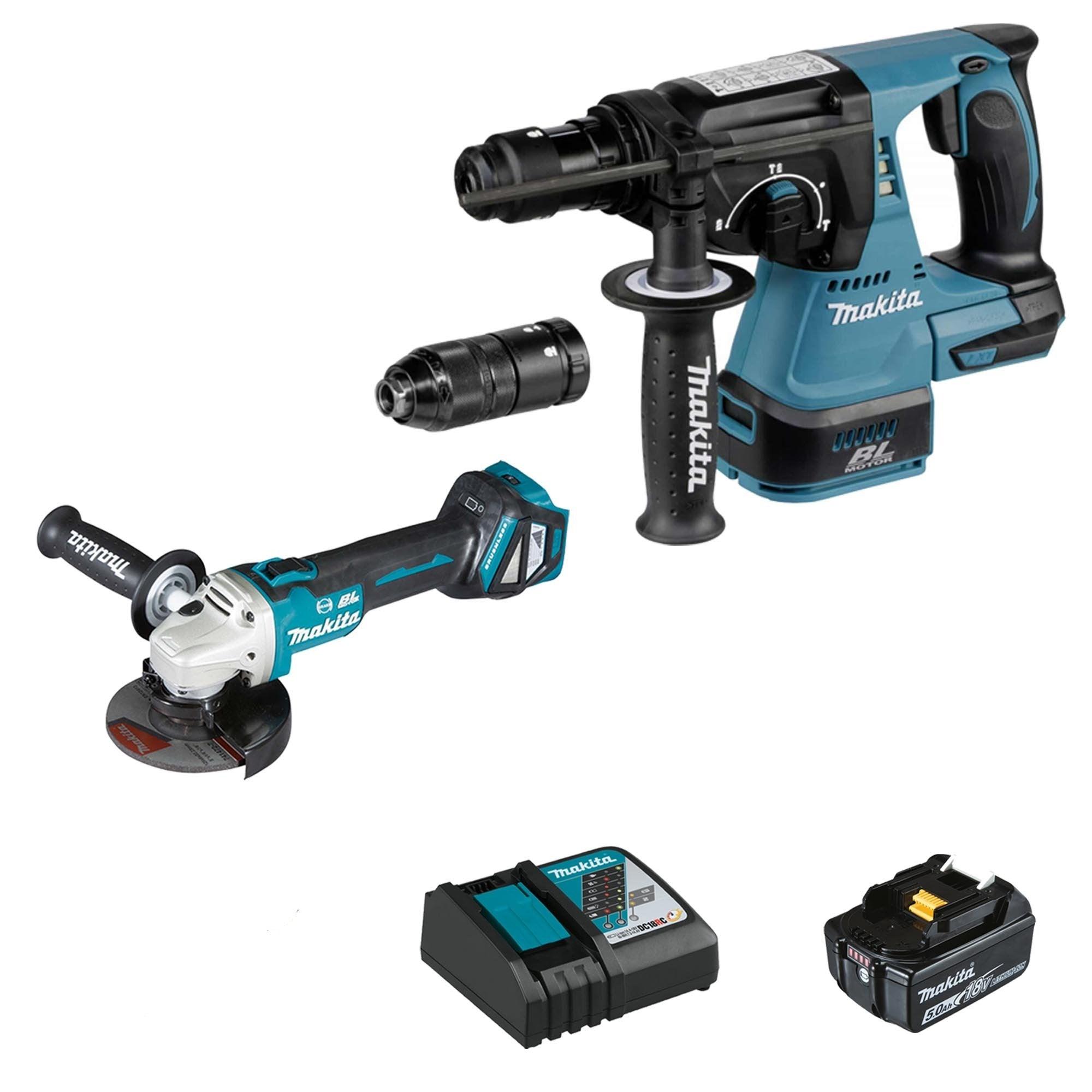 Makita DLX2256TJ1 power tool set 18V 5ah
