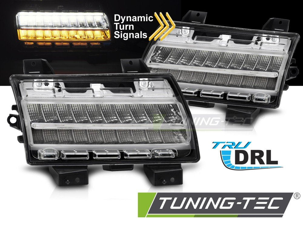DRL fata cu SEQ CHROME pentru JEEP WRANGLER JL 18-23 - LPCH45