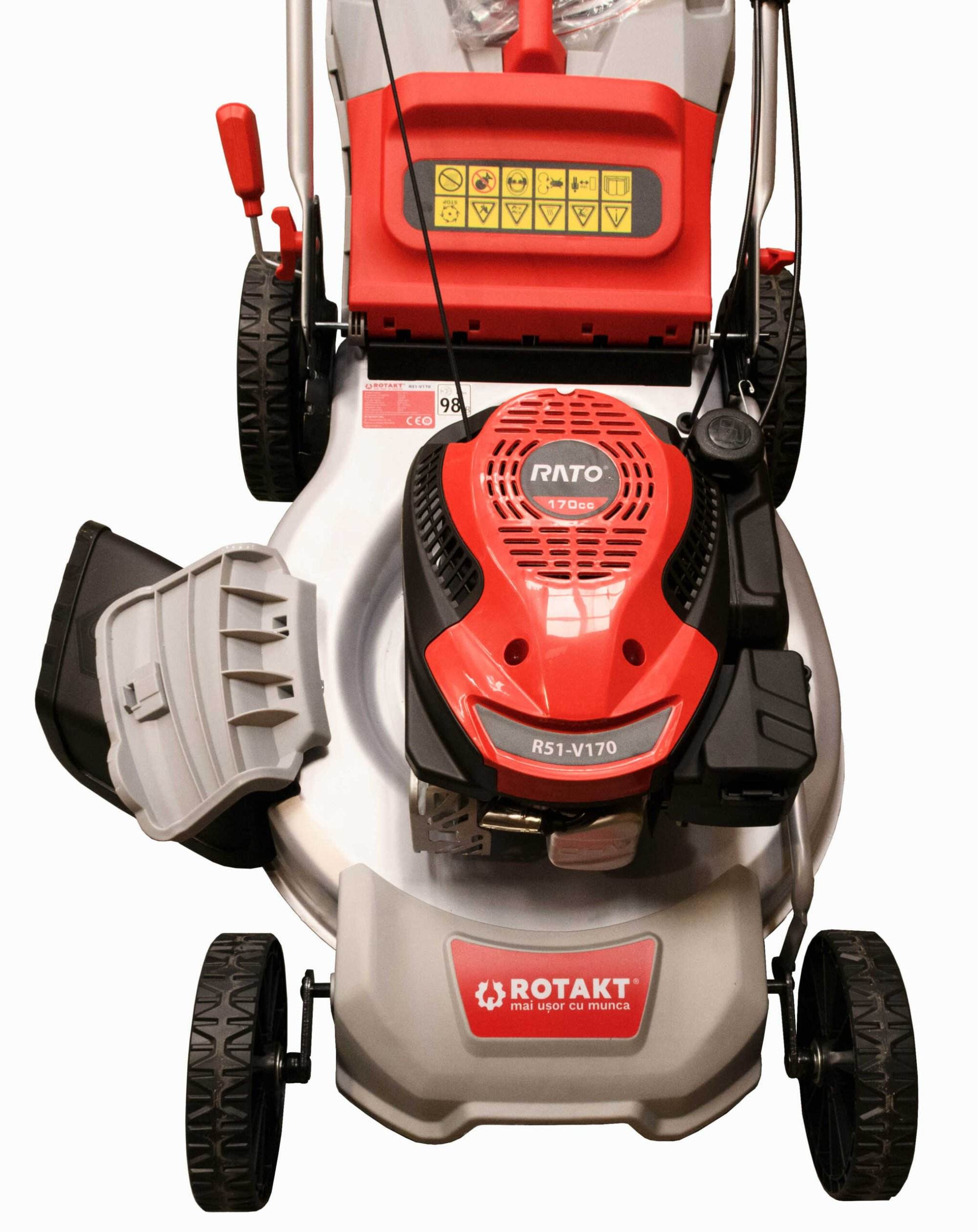 Maşină De Tuns Iarba Rotakt R51-V170, Lăţime De Lucru 508mm, Motor 170cc, Euro 5