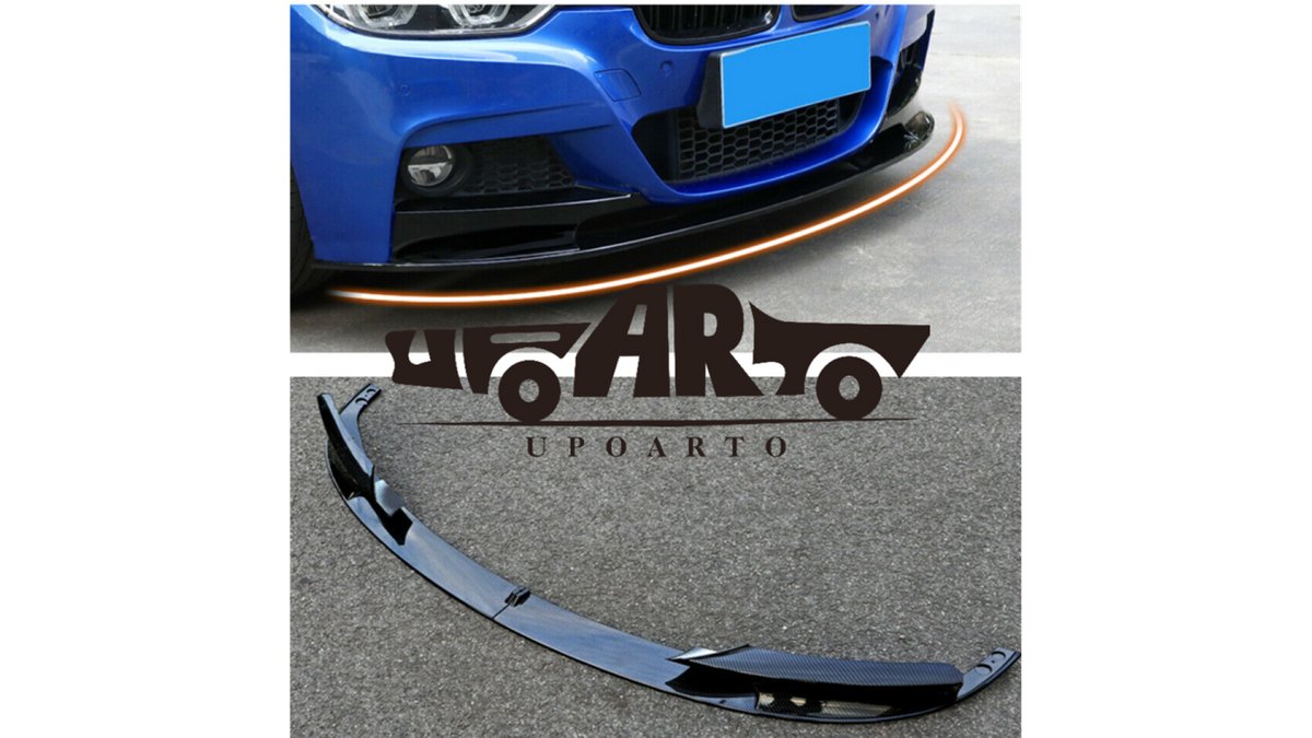Diffuser bara fata BMW Seria 3 F30 F31, negru lucios - AM-FSPBM0104