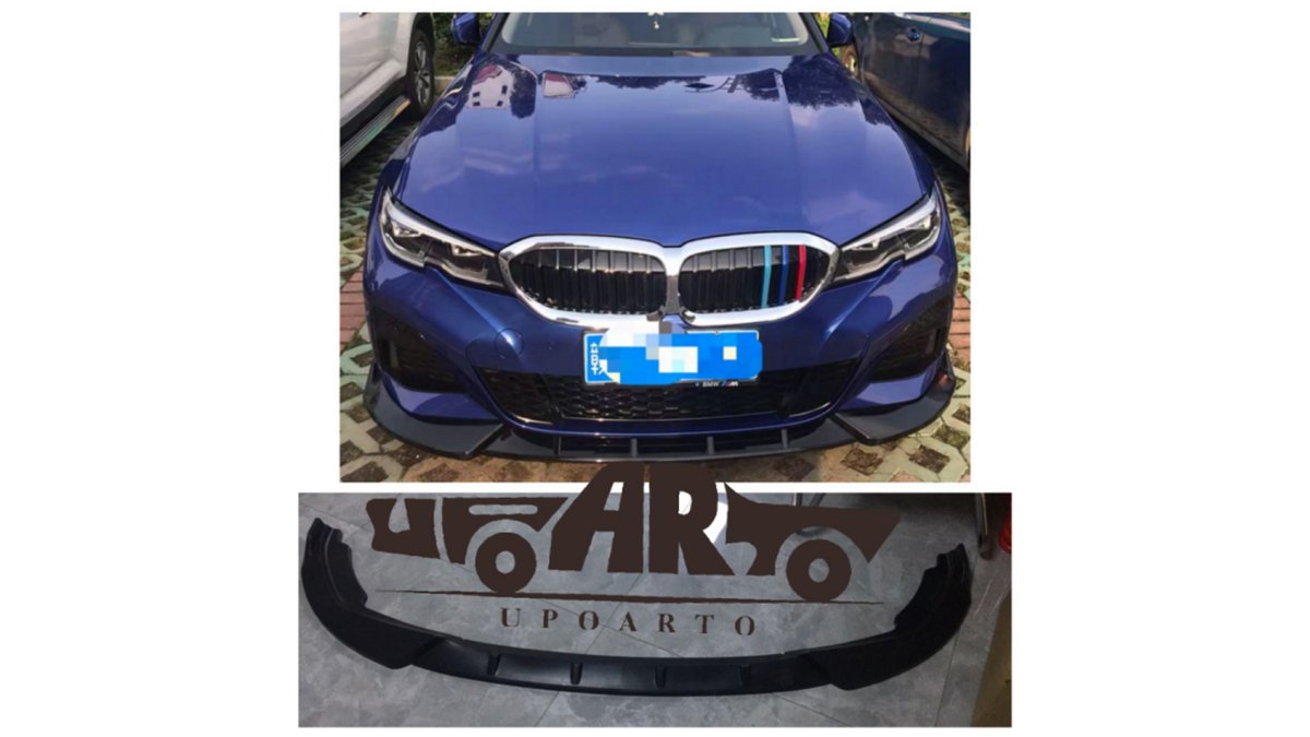 Diffuser bara fata BMW Seria 3 G20 G21, negru lucios - AM-FSPBM0103