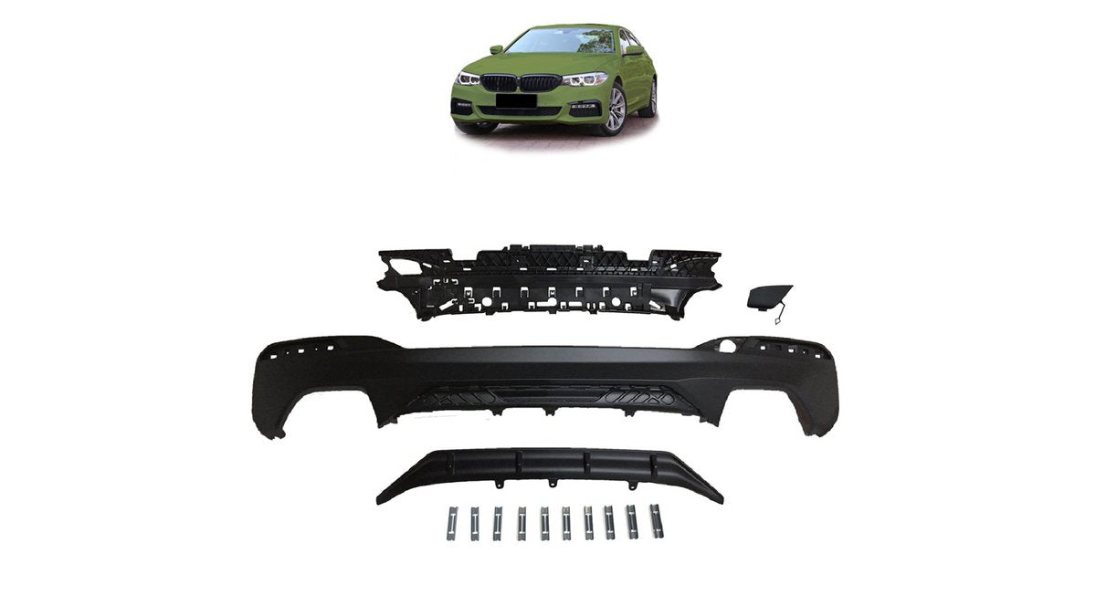 Diffuser spate BMW Seria 5 G30 G31, negru mat - AM-DIFBM0089