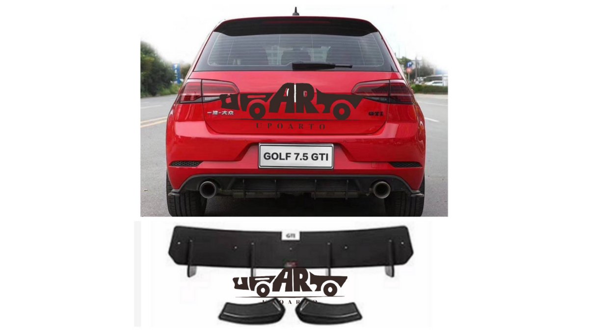 Diffuser spate Volkswagen Golf 7 Facelift, compatibil bara spate originala - AM-DIFWW0015