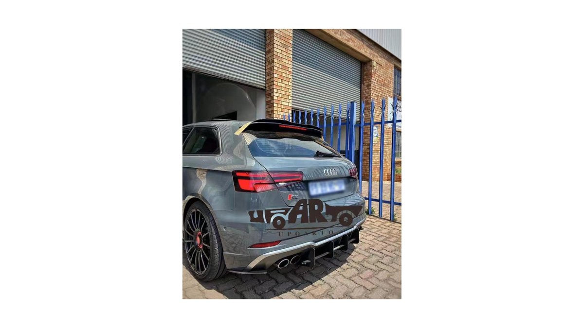 Diffuzor spate Audi A3 8V Facelift, bara spate, rear diffuser - AM-DIFAU0098