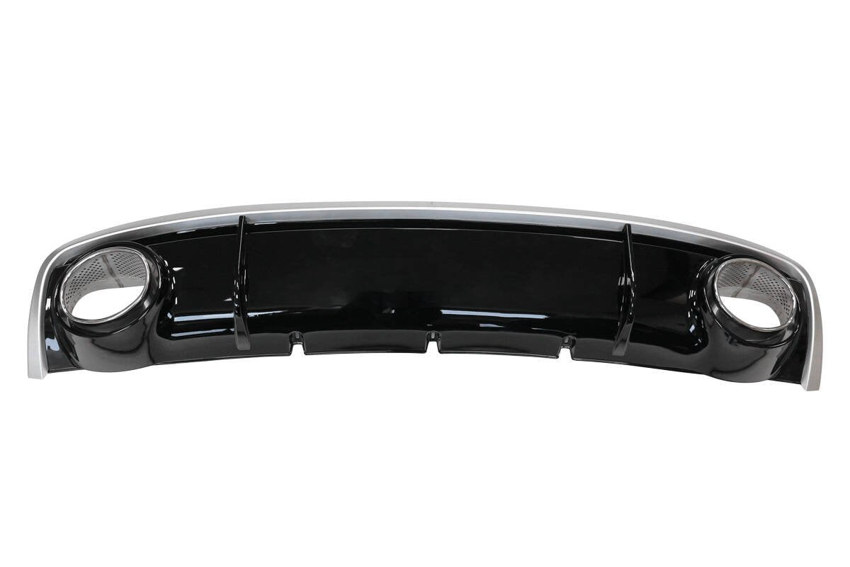 Diffuzor spate Audi A4 B8 Facelift cu iesiri teava esapament - AM-DIFAU0103
