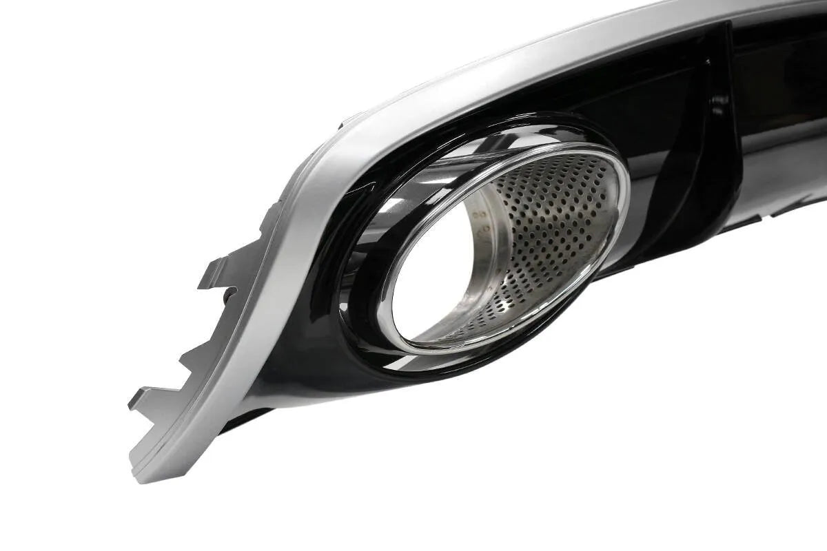 Diffuzor spate Audi A4 B8 Facelift cu iesiri teava esapament - AM-DIFAU0103