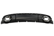 Diffuzor spate Audi A4 B8 Facelift cu iesiri teava esapament - AM-DIFAU0103