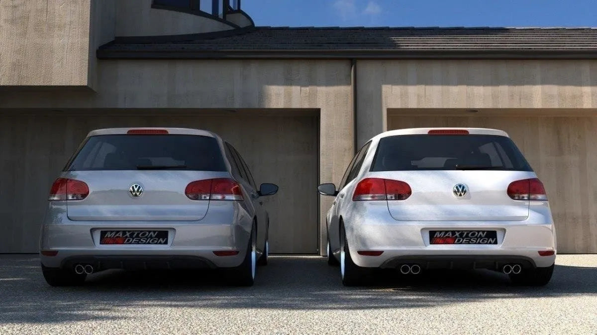 Difurzor Bara Spate VALANCE VW GOLF VI 2 evacuari MAXTON DESIGN - VW-GO-6-RS2