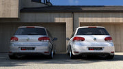 Difurzor Bara Spate VALANCE VW GOLF VI 2 evacuari MAXTON DESIGN - VW-GO-6-RS2