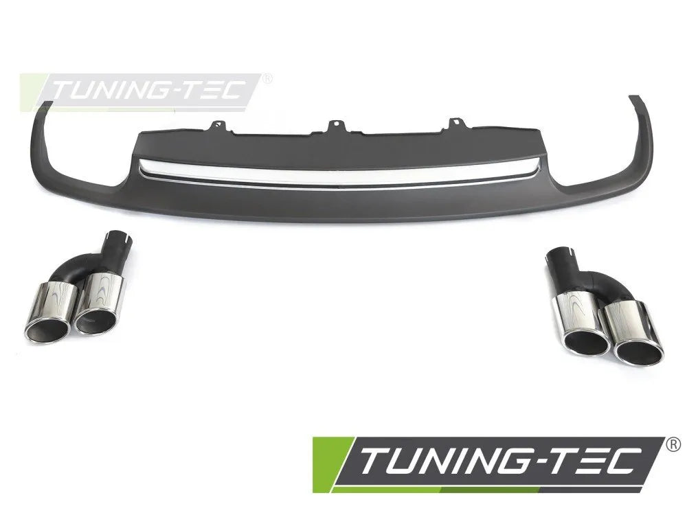 Difuzor TWIN OUTLET SILVER SPORT S pentru AUDI A6 C7 11-14 - ZTAU13