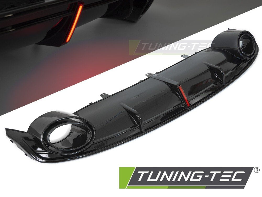 Difuzor cu Iesire Dubla SPORT STYLE cu LED pentru AUDI A7 C7 10-14 - ZTAU17