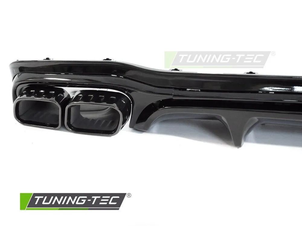 Difuzor dublu bara spate GLOSSY BLACK pentru MERCEDES W213 / S213 - ZTME42