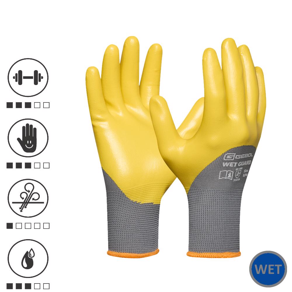 Cumpara acum Manusi de protectie Wet Guard Yellow, din poliester, acoperire cu de la Mesterul Minune