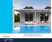 Liner PVC armat antiderapant piscine CGT ALKOR MS 3000 adriatic blue 1.65m