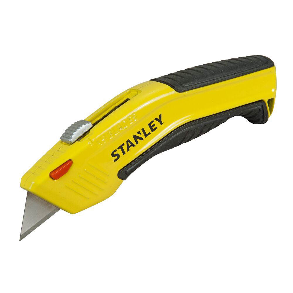 Stanley 0-10-237, Cutter cu lama retractabila si auto-incarcare, 150mm + 5 lame trapezoidala 19mm