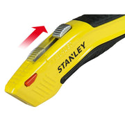 Stanley 0-10-237, Cutter cu lama retractabila si auto-incarcare, 150mm + 5 lame trapezoidala 19mm