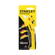 Stanley 0-10-237, Cutter cu lama retractabila si auto-incarcare, 150mm + 5 lame trapezoidala 19mm