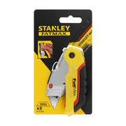 Stanley 0-10-825, Cutter FatMax pliabil cu lama retractabila, 160mm + 3 lame trapezoidale 62mm