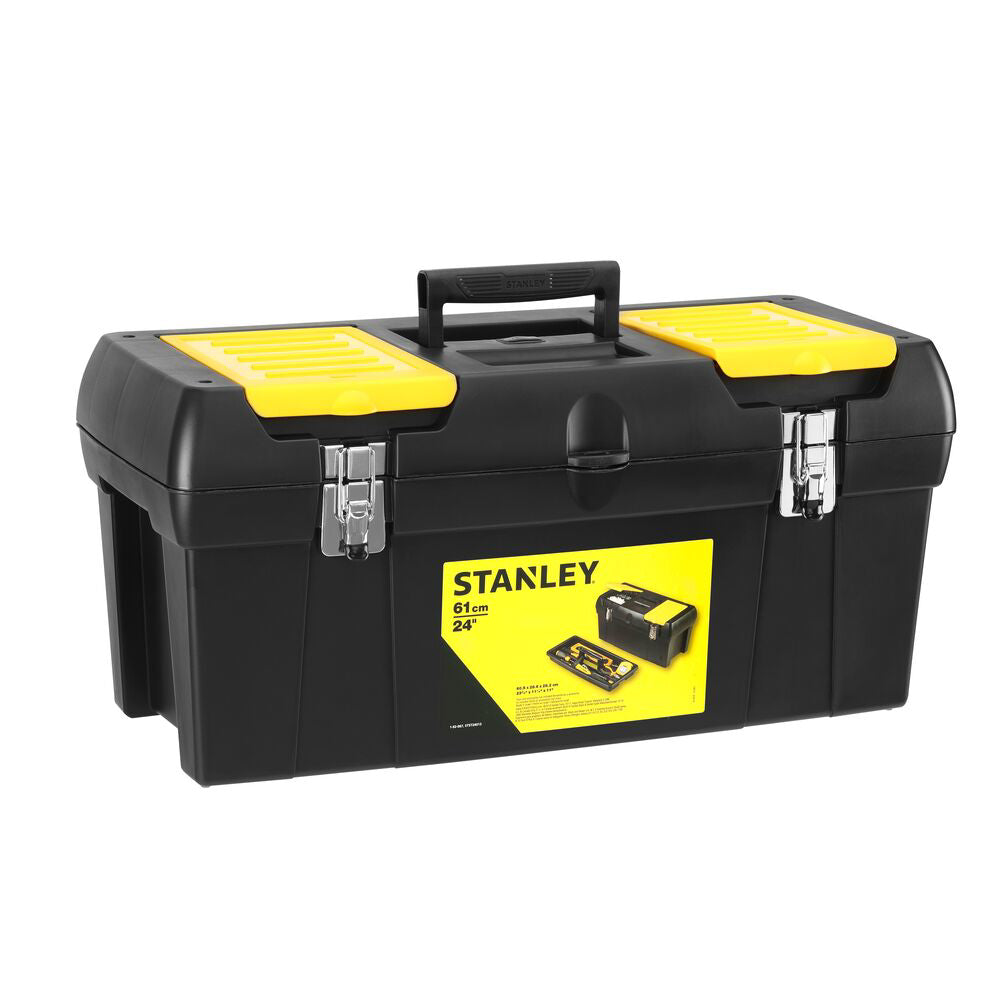 Stanley 1-92-067, cutie de depozitare 24" cu inchizatoare metalica, 2 organizatoare si tava