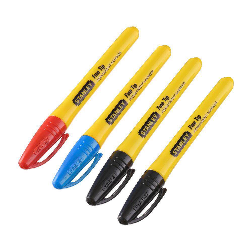 Cumpara acum set 4 markere cu varf subtire, blister, Stanley STHT81391-0 de la Mesterul Minune