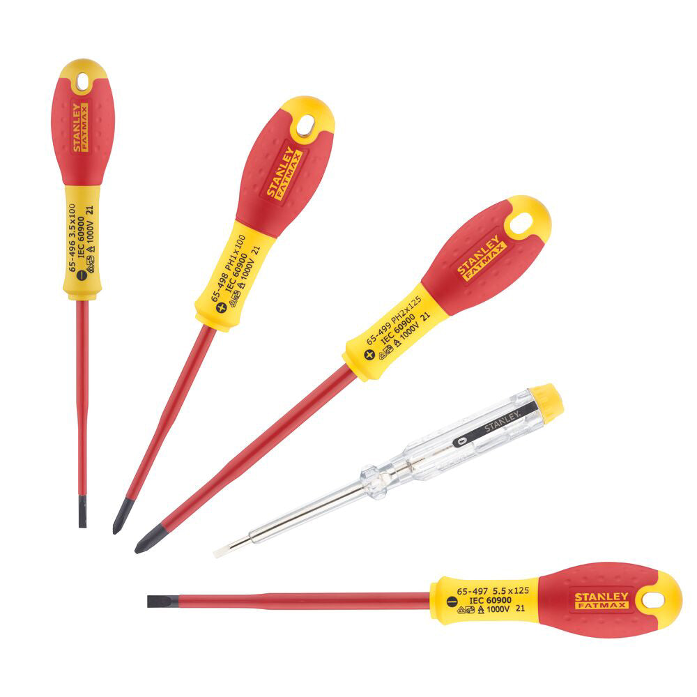 Cumpara acum set de 5 surubelnite izolate VDE PH, slim, blister, Stanley de la Mesterul Minune