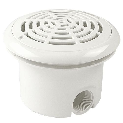 Sifon rotund din ABS alb pentru piscine de beton Emaux EM2832C