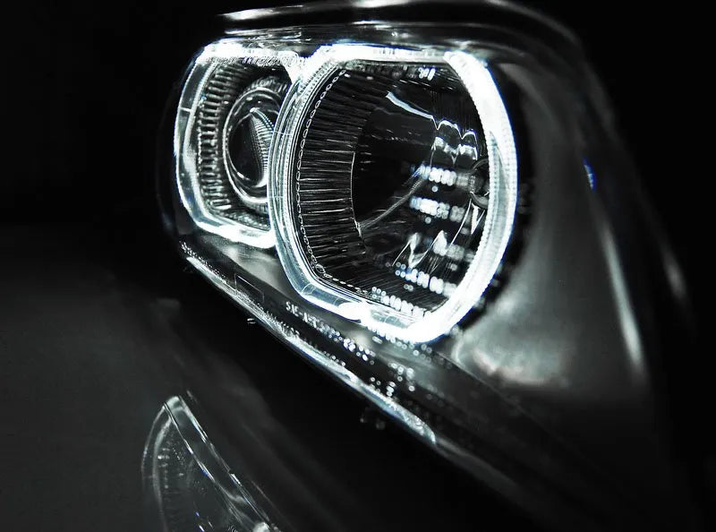 FARURI BMW E39 09.95-06.03 ANGEL EYES LED H7/H7 NEGRU Tuning-Tec - LPBME1