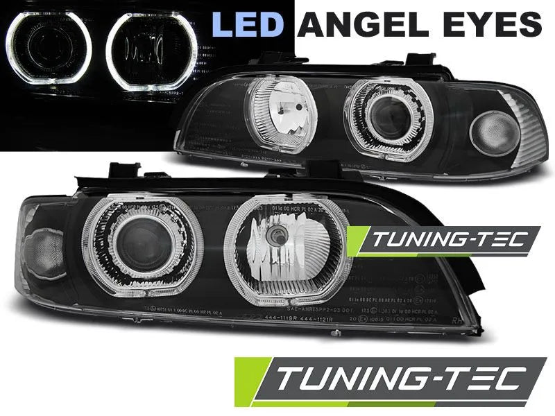 FARURI BMW E39 09.95-06.03 ANGEL EYES LED H7/H7 NEGRU Tuning-Tec - LPBME1