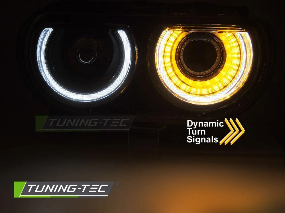 FARURI DRL BLACK pentru DODGE CHALLENGER 08-14 - LPDO29