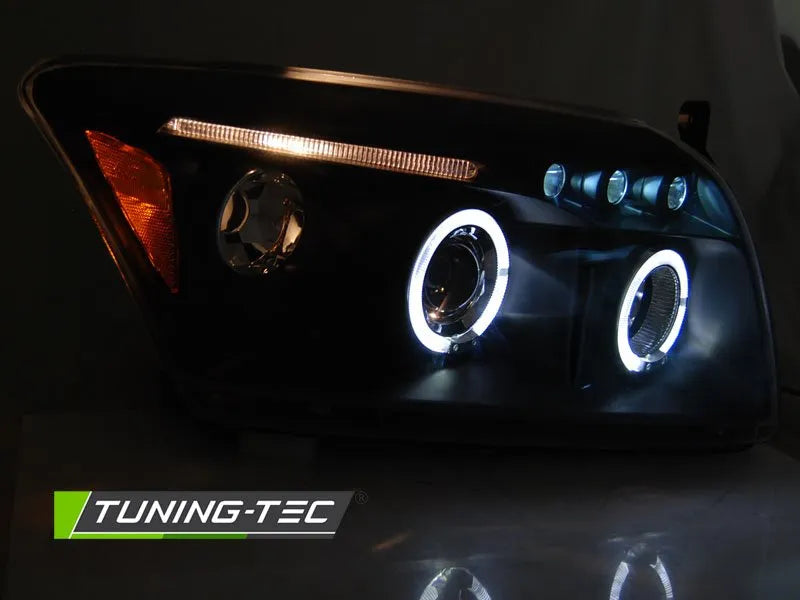 Faruri ANGEL EYES BLACK Tuning-Tec pentru DODGE CALIBER 06-12 - LPDO20