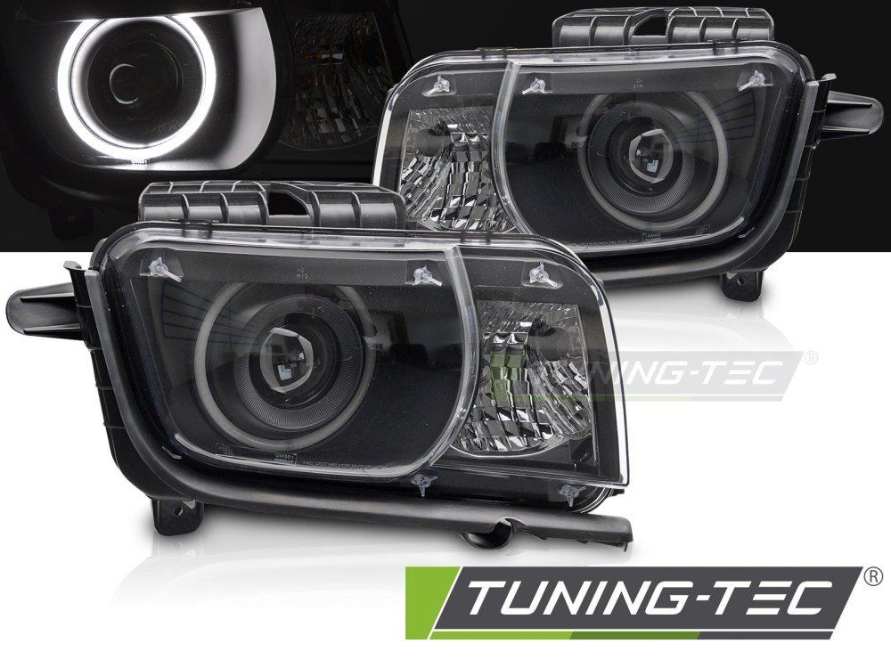 Faruri ANGEL EYES BLACK pentru Chevrolet Camaro 09-13 - LPCT20