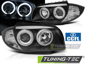 Faruri ANGEL EYES CCFL BLACK Tuning-Tec pentru BMW 1 E87/E81/82/88 - LPBMM6