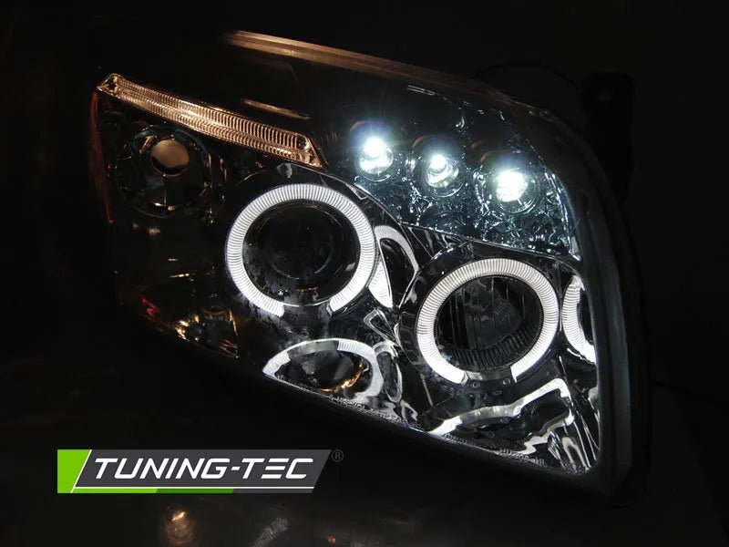 Faruri ANGEL EYES CHROME Tuning-Tec pentru DODGE CALIBER 06-12 - LPDO19
