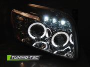 Faruri ANGEL EYES CHROME Tuning-Tec pentru DODGE CALIBER 06-12 - LPDO19