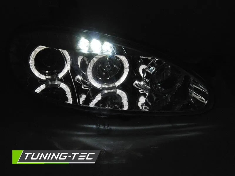 Faruri ANGEL EYES CHROME Tuning-Tec pentru MAZDA MX5 01-05 - LPMA15