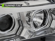 Faruri ANGEL EYES LED 3D CHROME Tuning-Tec pentru BMW E90/E91 05-08 - LPBMK7