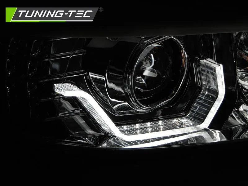 Faruri ANGEL EYES LED 3D CHROME Tuning-Tec pentru BMW E90/E91 05-08 - LPBMK7