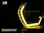 Faruri ANGEL EYES YELLOW LED DRL BLACK pentru BMW F30/F31 11-15 - LPBMR2